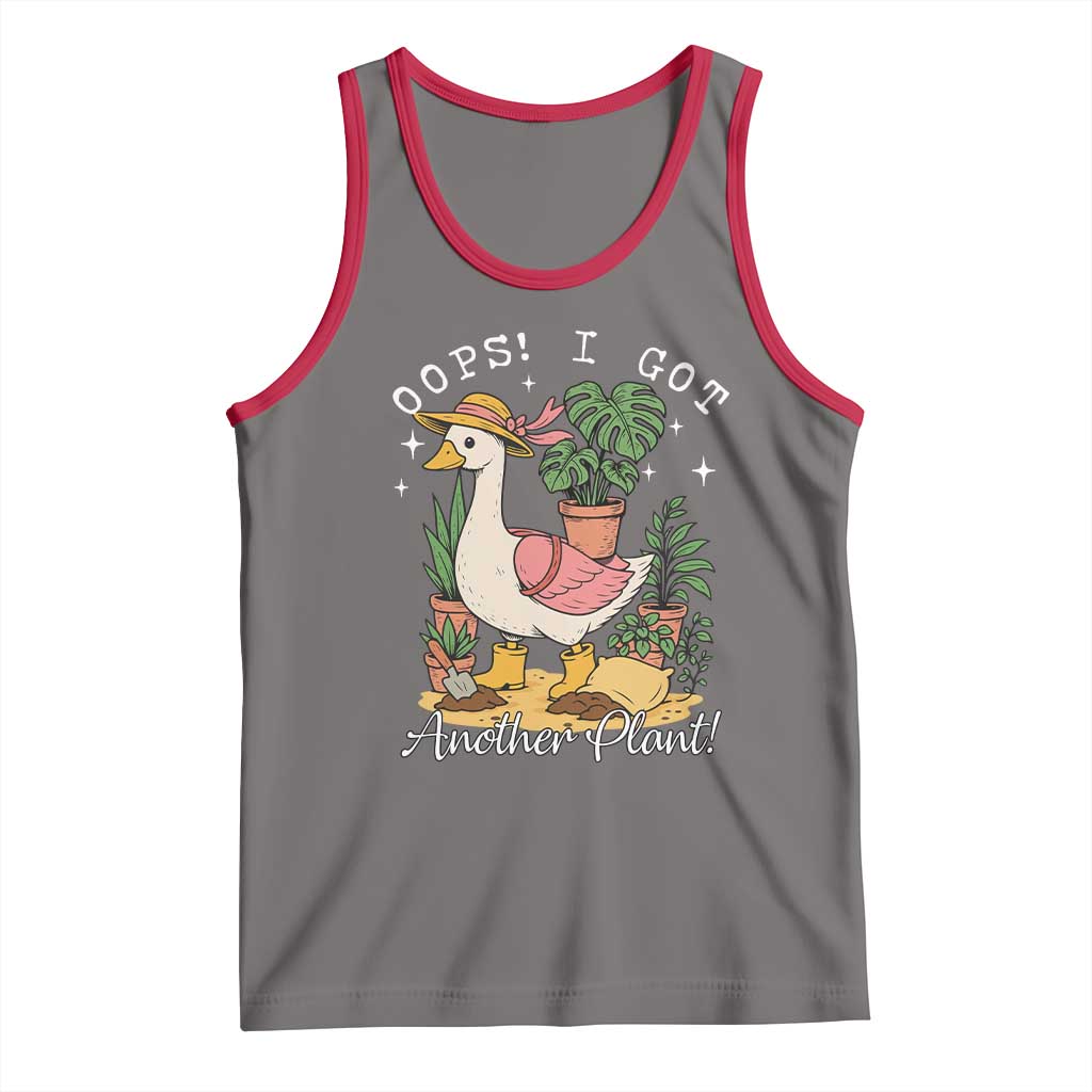 Funny Oops I Got Another Plant Tank Top Silly-Goose Gardener Plant Lady TS11 Deep Heather Red Print Your Wear