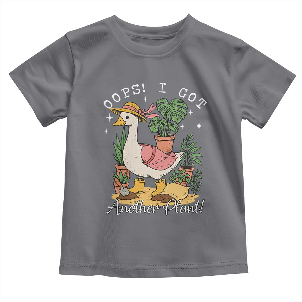 Funny Oops I Got Another Plant Toddler T Shirt Silly-Goose Gardener Plant Lady TS11 Charcoal Print Your Wear