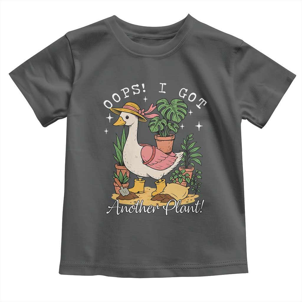 Funny Oops I Got Another Plant Toddler T Shirt Silly-Goose Gardener Plant Lady TS11 Dark Heather Print Your Wear