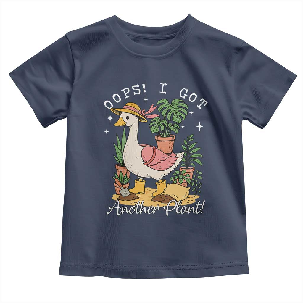 Funny Oops I Got Another Plant Toddler T Shirt Silly-Goose Gardener Plant Lady TS11 Navy Print Your Wear