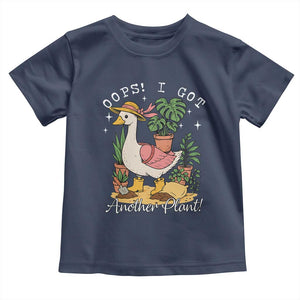 Funny Oops I Got Another Plant Toddler T Shirt Silly-Goose Gardener Plant Lady TS11 Navy Print Your Wear