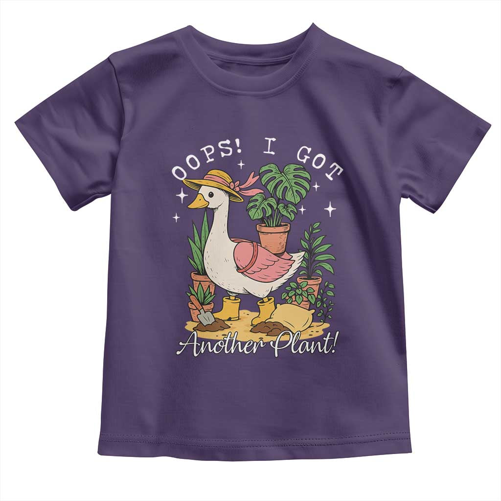 Funny Oops I Got Another Plant Toddler T Shirt Silly-Goose Gardener Plant Lady TS11 Purple Print Your Wear