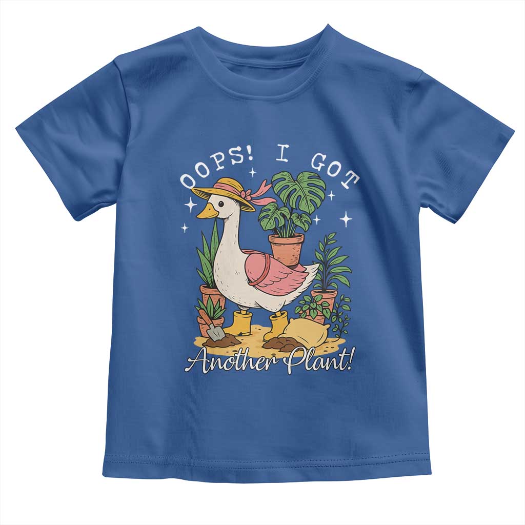 Funny Oops I Got Another Plant Toddler T Shirt Silly-Goose Gardener Plant Lady TS11 Royal Blue Print Your Wear
