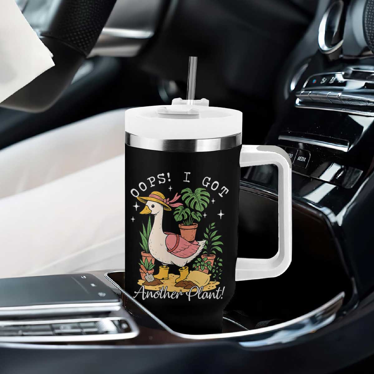 Funny Oops I Got Another Plant Tumbler With Handle Silly-Goose Gardener Plant Lady TS11 Print Your Wear