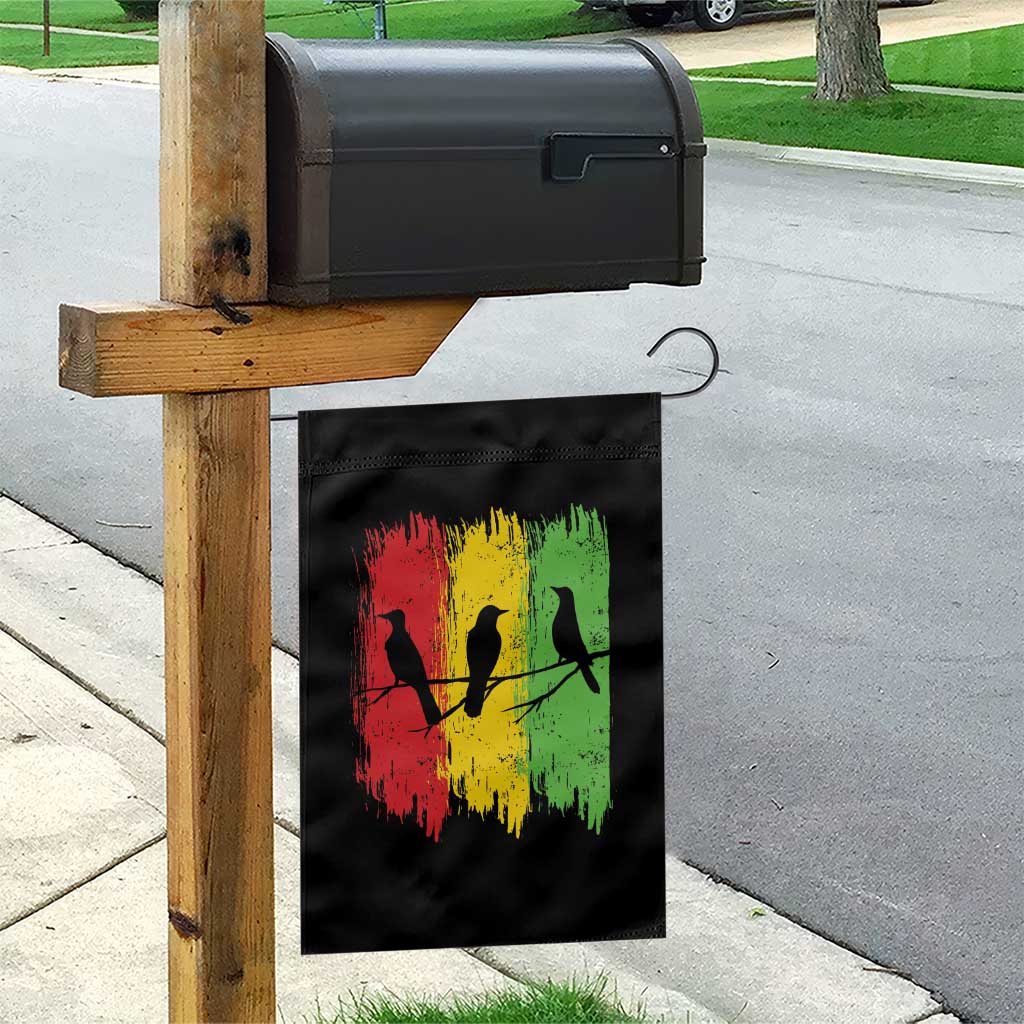 Three Birds Rasta Jamaica Reggae Music Garden Flag TS11 Print Your Wear