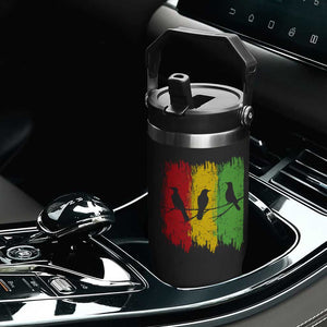 Three Birds Rasta Jamaica Reggae Music Flip Straw Tumbler TS11 Print Your Wear