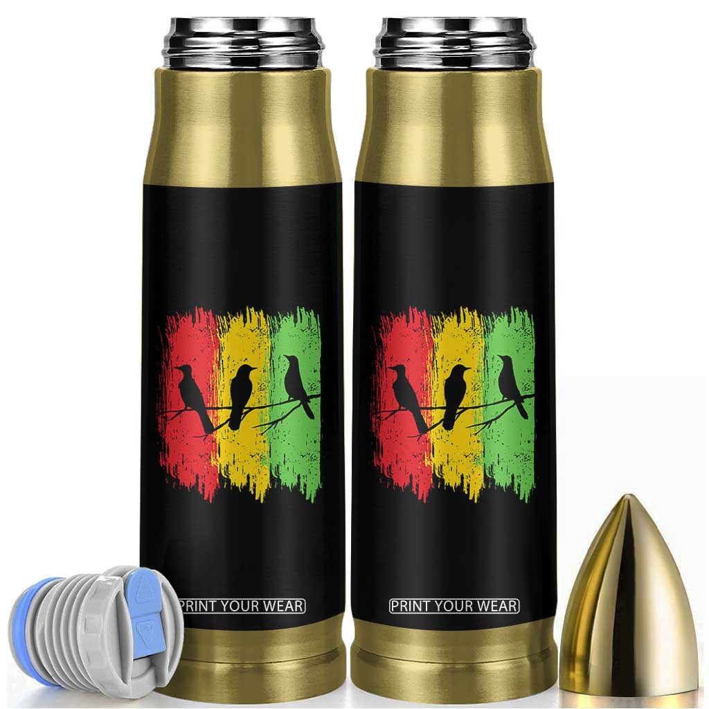 Three Birds Rasta Jamaica Reggae Music Bullet Tumbler TS11 Black Print Your Wear