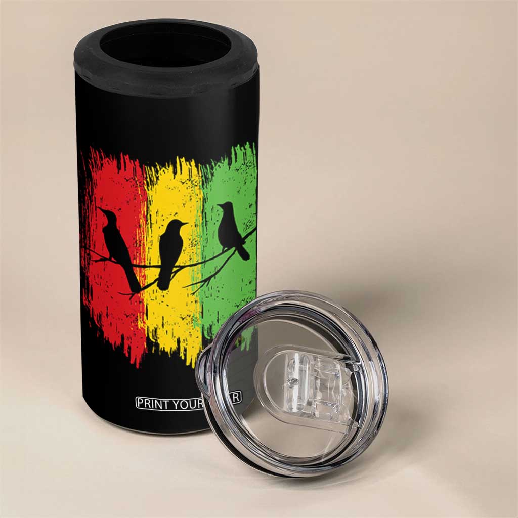 Three Birds Rasta Jamaica Reggae Music 4 in 1 Can Cooler Tumbler TS11 Print Your Wear