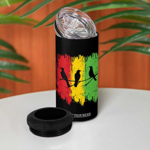 Three Birds Rasta Jamaica Reggae Music 4 in 1 Can Cooler Tumbler TS11 Print Your Wear