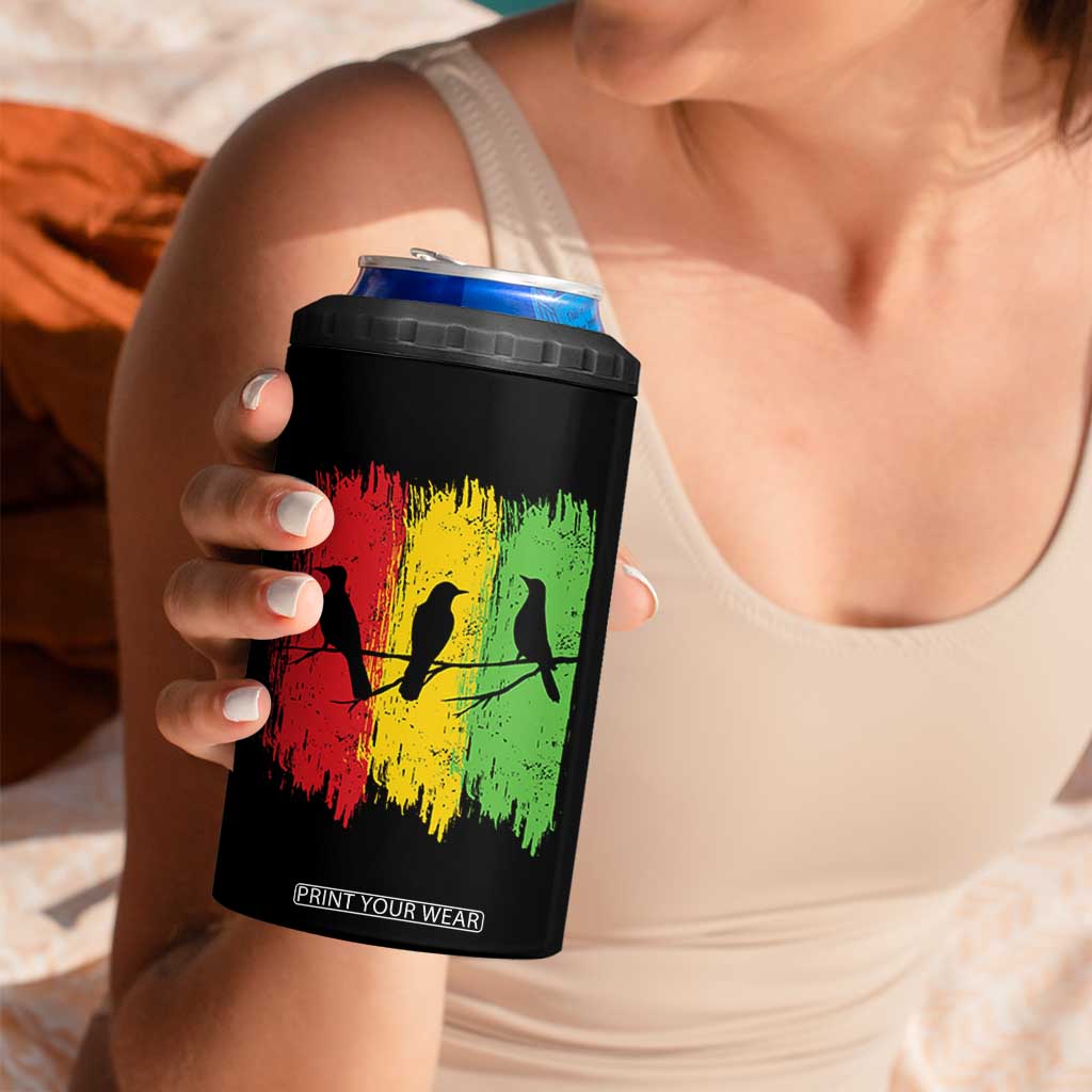 Three Birds Rasta Jamaica Reggae Music 4 in 1 Can Cooler Tumbler TS11 Print Your Wear