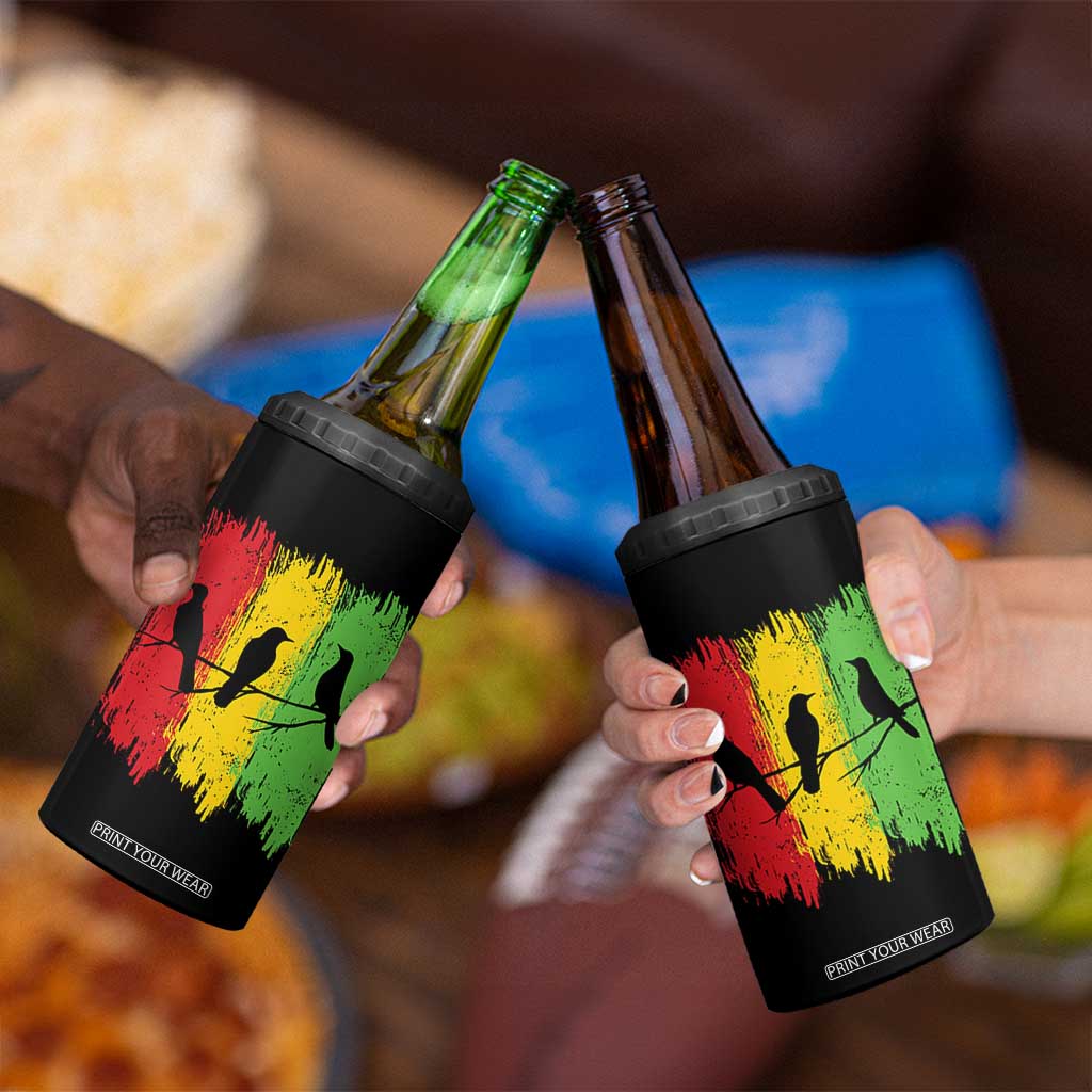 Three Birds Rasta Jamaica Reggae Music 4 in 1 Can Cooler Tumbler TS11 Print Your Wear