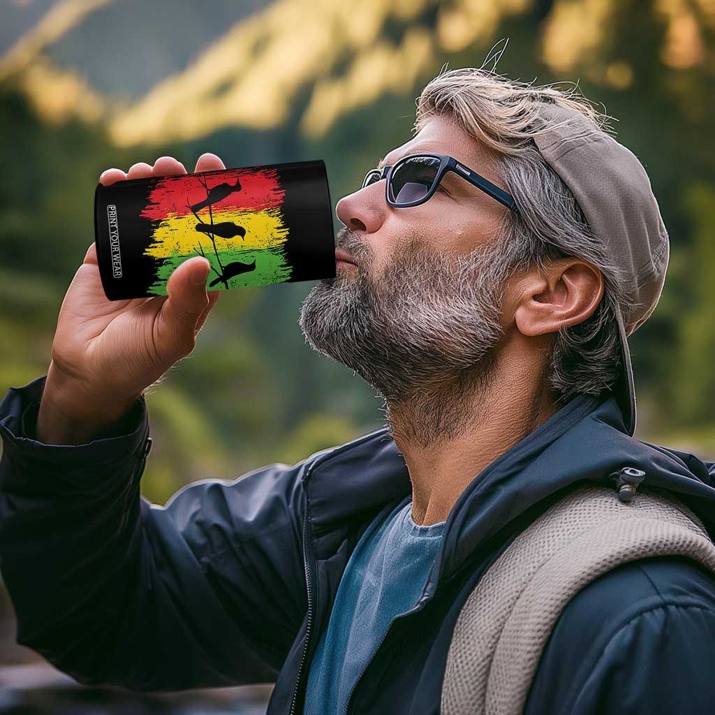 Three Birds Rasta Jamaica Reggae Music 4 in 1 Can Cooler Tumbler TS11 Print Your Wear