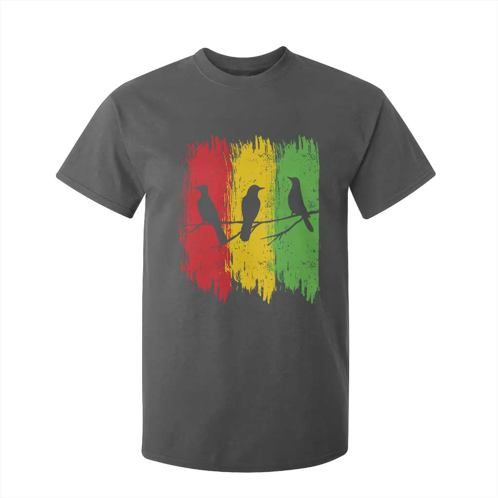 Three Birds Rasta Jamaica Reggae Music T Shirt For Kid TS11 Dark Heather Print Your Wear