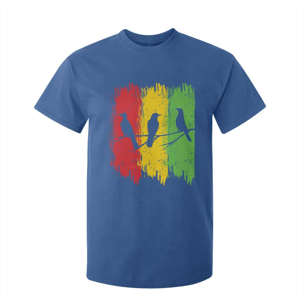 Three Birds Rasta Jamaica Reggae Music T Shirt For Kid TS11 Royal Blue Print Your Wear