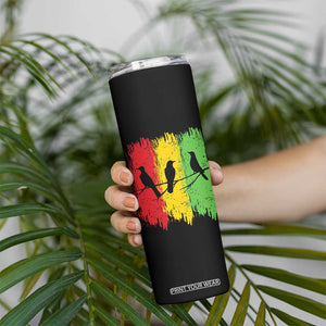 Three Birds Rasta Jamaica Reggae Music Skinny Tumbler TS11 Print Your Wear