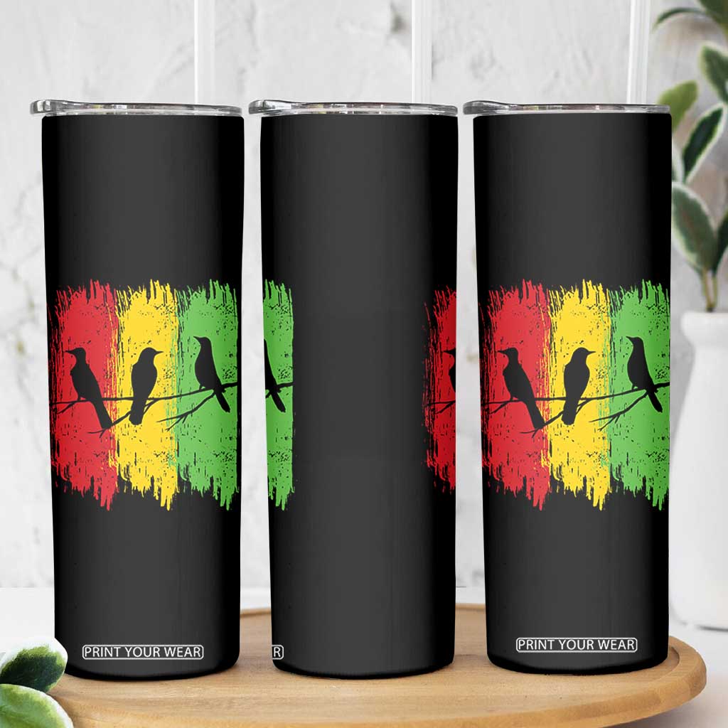 Three Birds Rasta Jamaica Reggae Music Skinny Tumbler TS11 Print Your Wear