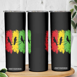 Three Birds Rasta Jamaica Reggae Music Skinny Tumbler TS11 Print Your Wear