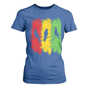 Three Birds Rasta Jamaica Reggae Music T Shirt For Women TS11 Royal Blue Print Your Wear