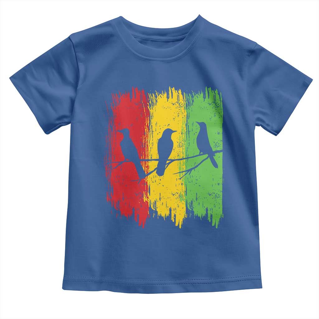 Three Birds Rasta Jamaica Reggae Music Toddler T Shirt TS11 Royal Blue Print Your Wear