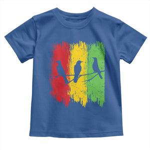 Three Birds Rasta Jamaica Reggae Music Toddler T Shirt TS11 Royal Blue Print Your Wear