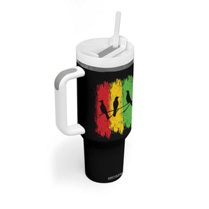 Three Birds Rasta Jamaica Reggae Music Tumbler With Handle TS11 Print Your Wear