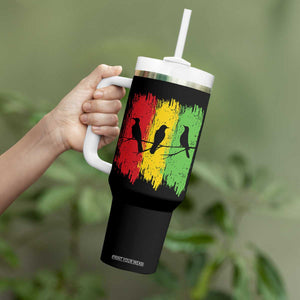 Three Birds Rasta Jamaica Reggae Music Tumbler With Handle TS11 Print Your Wear