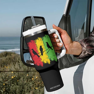 Three Birds Rasta Jamaica Reggae Music Tumbler With Handle TS11 Print Your Wear