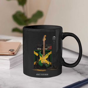 Reggae Guitar Jamaican Flag Amp Microphone Music Lover Coffee Mug TS11 Print Your Wear