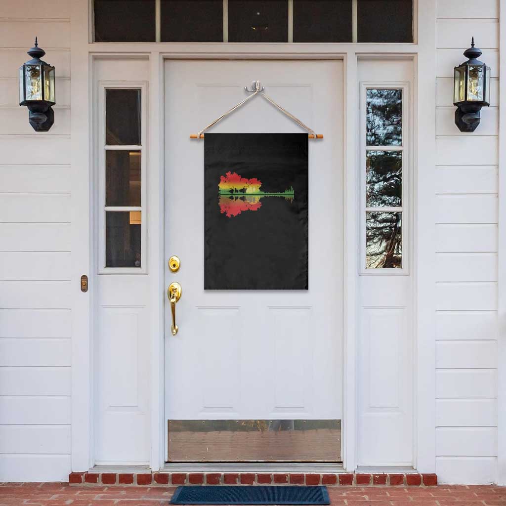Reggae Music Guitar Lake Shadow Jamaica Rasta Garden Flag TS11 Print Your Wear