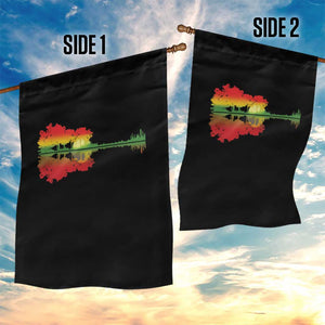 Reggae Music Guitar Lake Shadow Jamaica Rasta Garden Flag TS11 Print Your Wear