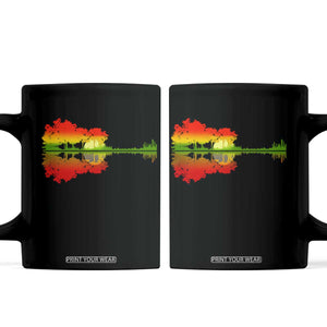 Reggae Music Guitar Lake Shadow Jamaica Rasta Coffee Mug TS11 Black Print Your Wear