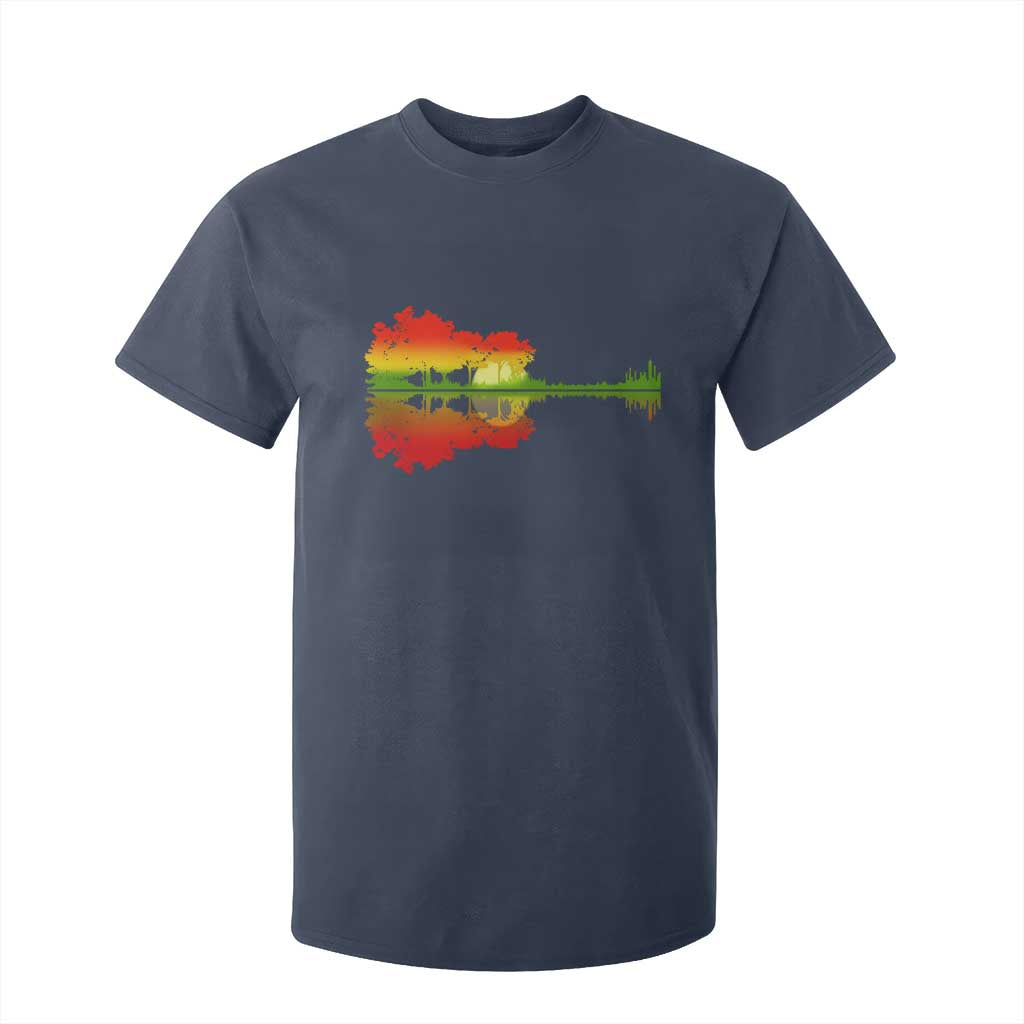 Reggae Music Guitar Lake Shadow Jamaica Rasta T Shirt For Kid TS11 Navy Print Your Wear