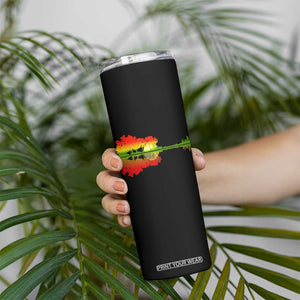 Reggae Music Guitar Lake Shadow Jamaica Rasta Skinny Tumbler TS11 Print Your Wear