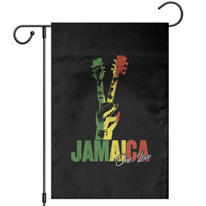 Funny Jamaica One Love Reggae Music Garden Flag Rasta Peace Hand Guitar TS11 Black Print Your Wear