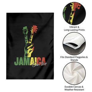 Funny Jamaica One Love Reggae Music Garden Flag Rasta Peace Hand Guitar TS11 Print Your Wear