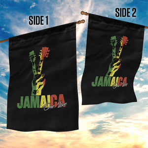 Funny Jamaica One Love Reggae Music Garden Flag Rasta Peace Hand Guitar TS11 Print Your Wear