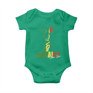 Jamaica One Love Reggae Music Baby Onesie Rasta Peace Hand Guitar TS11 Irish Green Print Your Wear