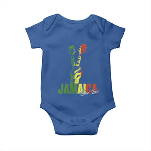 Jamaica One Love Reggae Music Baby Onesie Rasta Peace Hand Guitar TS11 Royal Blue Print Your Wear