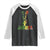 Jamaica One Love Reggae Music Raglan Shirt Rasta Peace Hand Guitar TS11 Black White Print Your Wear