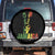 Jamaica One Love Reggae Music Spare Tire Cover Rasta Peace Hand Guitar TS11 No hole Black Print Your Wear