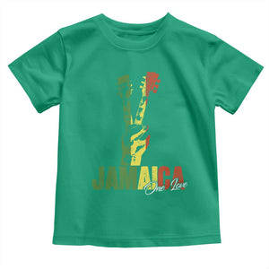 Jamaica One Love Reggae Music Toddler T Shirt Rasta Peace Hand Guitar TS11 Irish Green Print Your Wear