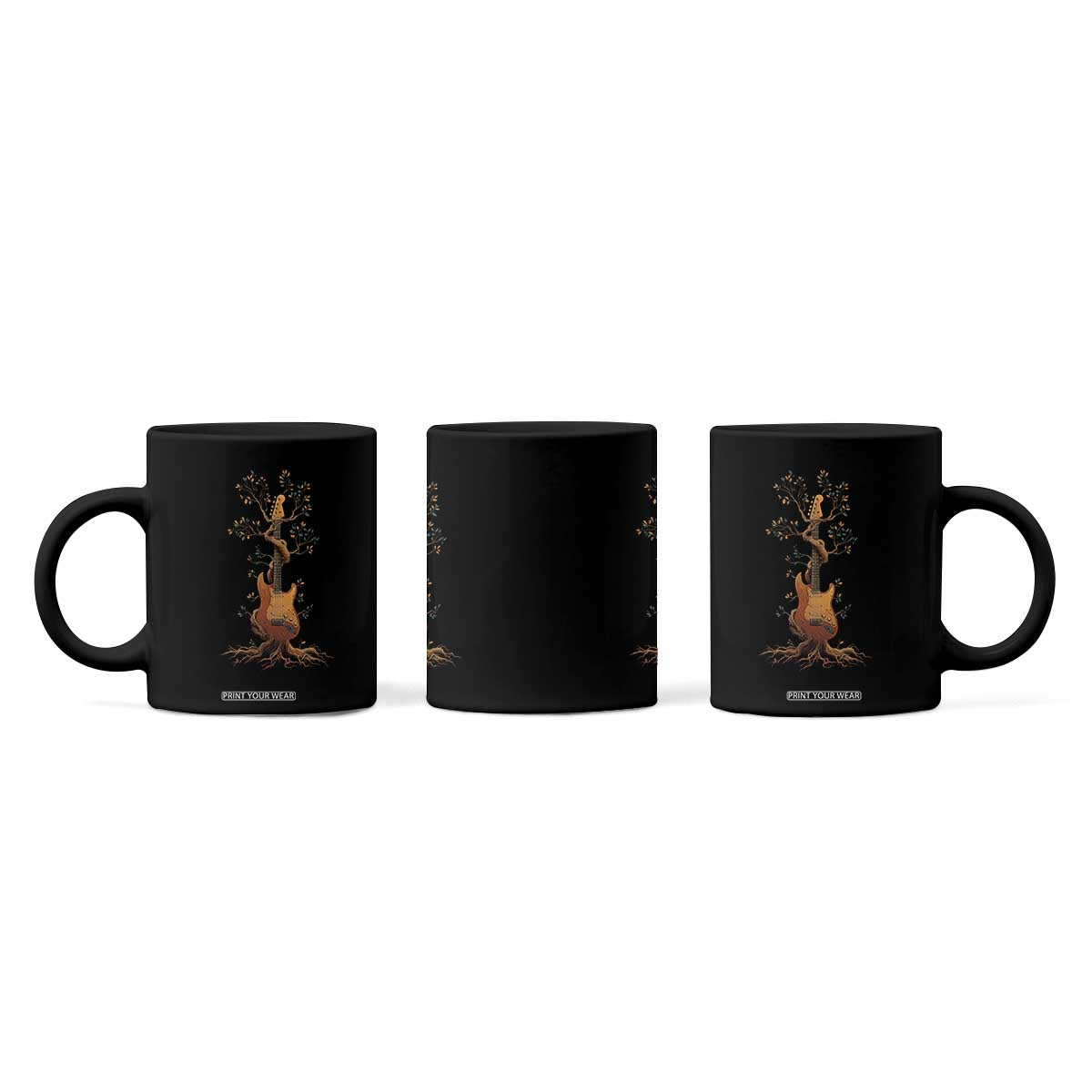 Nature Guitar Tree of Life Guitarist Artistic Roots Coffee Mug TS11 Print Your Wear