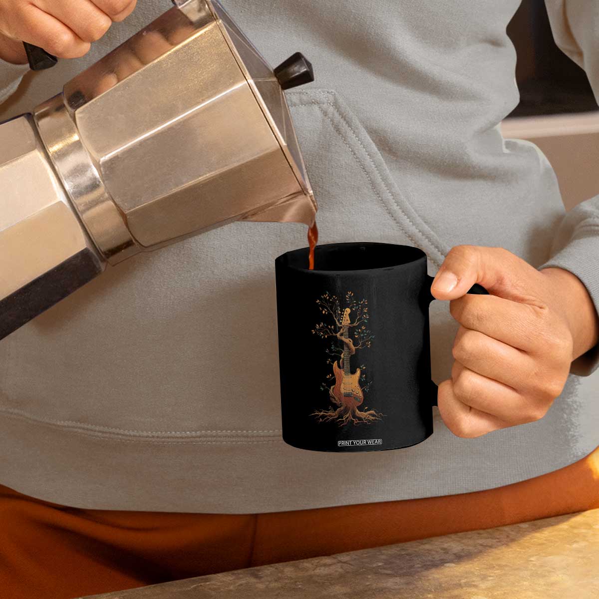 Nature Guitar Tree of Life Guitarist Artistic Roots Coffee Mug TS11 Print Your Wear
