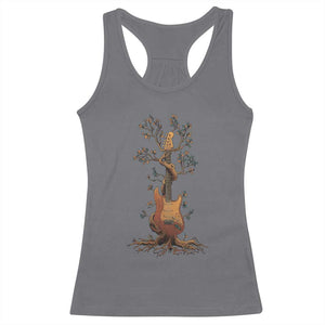 Nature Guitar Tree of Life Guitarist Artistic Roots Racerback Tank Top TS11 Charcoal Print Your Wear