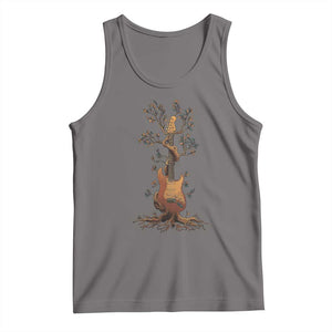 Nature Guitar Tree of Life Guitarist Artistic Roots Tank Top TS11 Deep Heather Print Your Wear