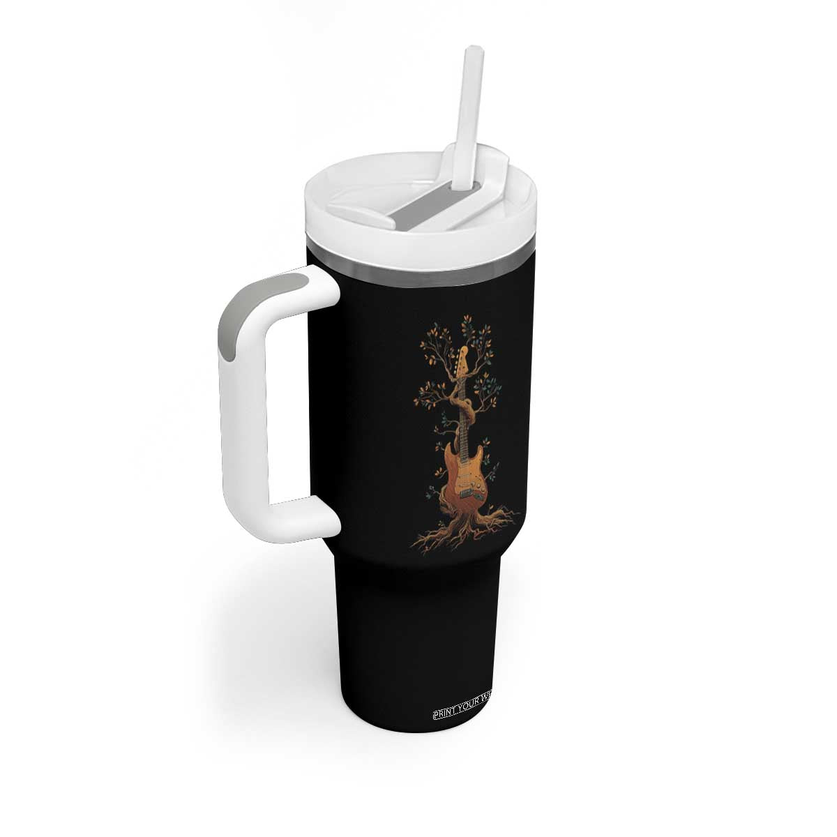 Nature Guitar Tree of Life Guitarist Artistic Roots Tumbler With Handle TS11 Print Your Wear