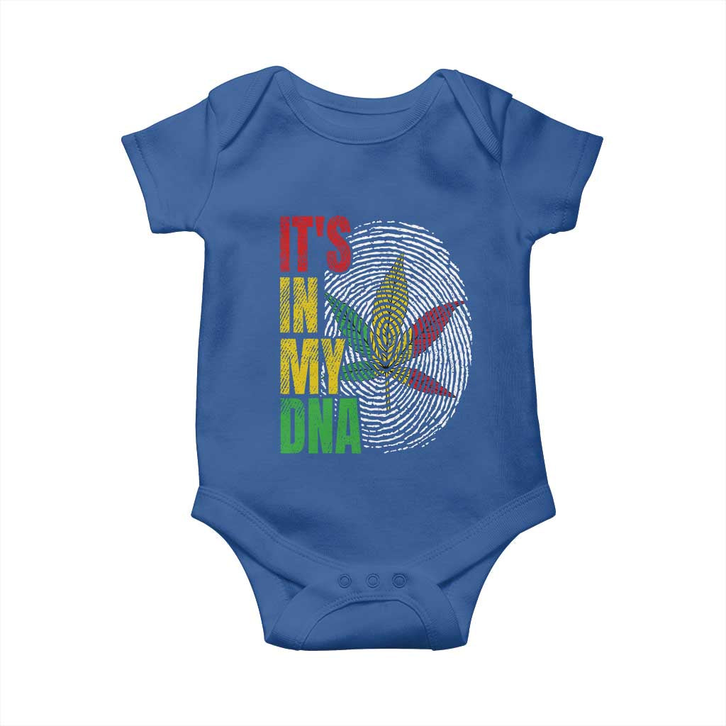Funny Jamaica Rasta Cannabis Weed Baby Onesie Its In My DNA TS11 Royal Blue Print Your Wear