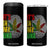 Funny Jamaica Rasta Cannabis Weed 4 in 1 Can Cooler Tumbler Its In My DNA TS11 One Size: 16 oz Black Print Your Wear