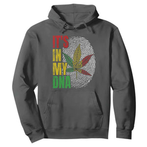 Funny Jamaica Rasta Cannabis Weed Hoodie Its In My DNA TS11 Dark Heather Print Your Wear
