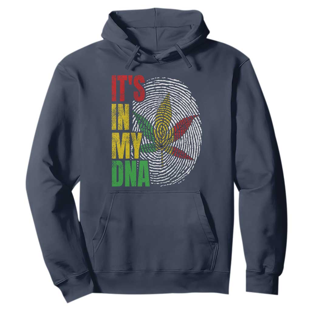 Funny Jamaica Rasta Cannabis Weed Hoodie Its In My DNA TS11 Navy Print Your Wear